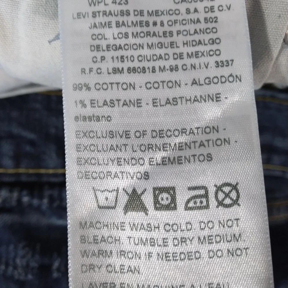 Levi's Signature jeans mens 36x30 blue Flex stretch denim pants regular straight